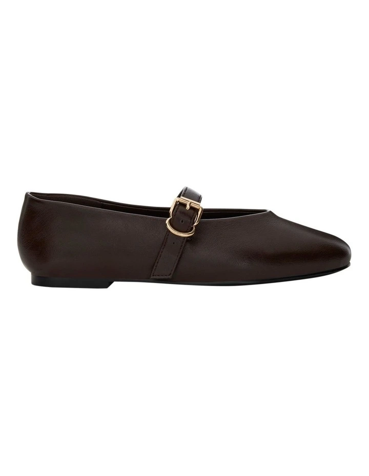 Charm Ballet Flats in Chocolate image 1