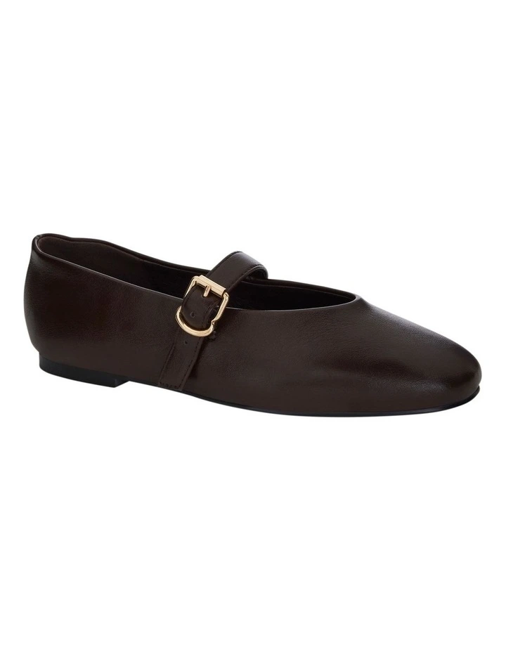 Charm Ballet Flats in Chocolate image 2