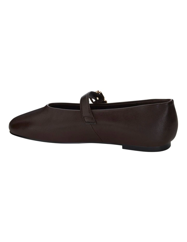 Charm Ballet Flats in Chocolate image 3