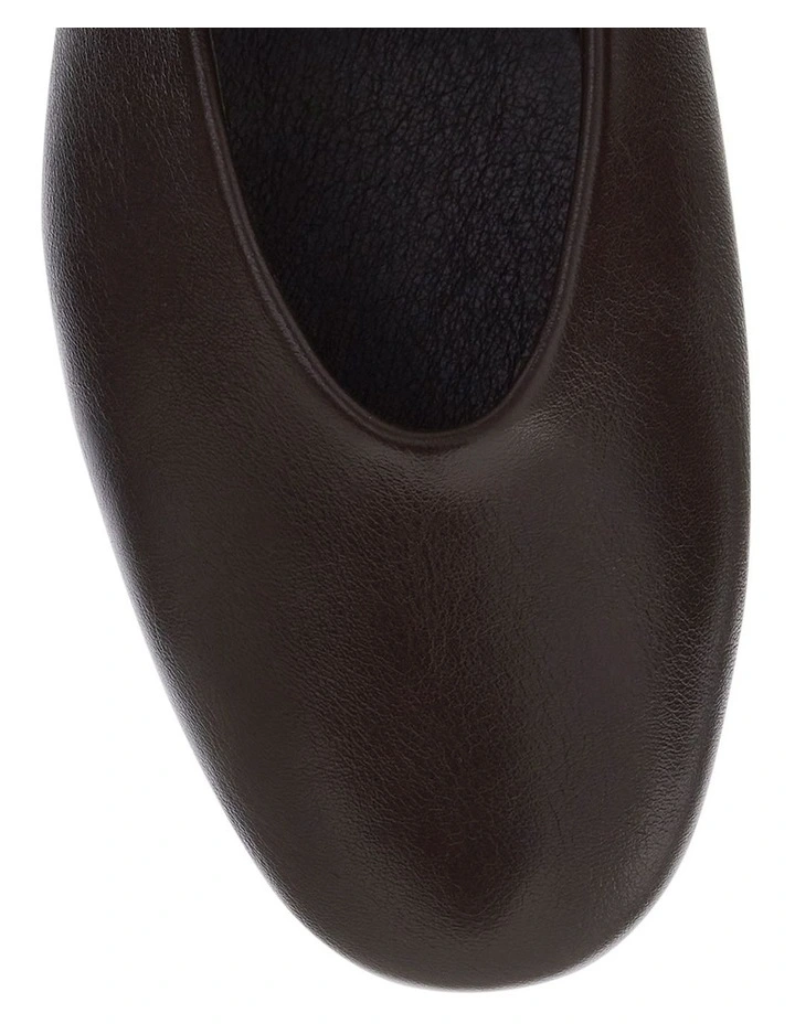 Charm Ballet Flats in Chocolate image 4