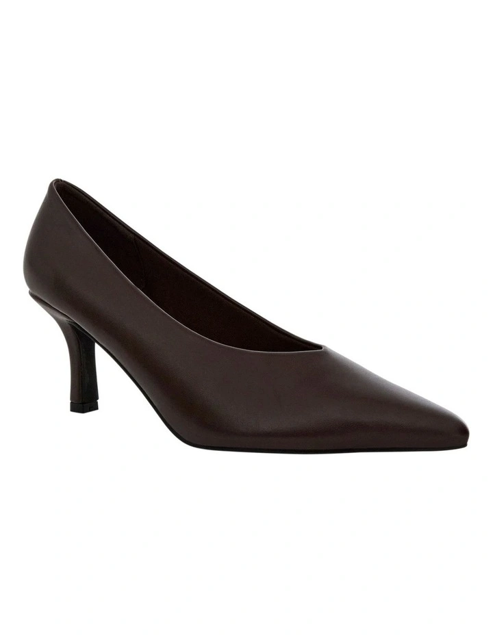 Harold Heeled Shoes in Chocolate image 2