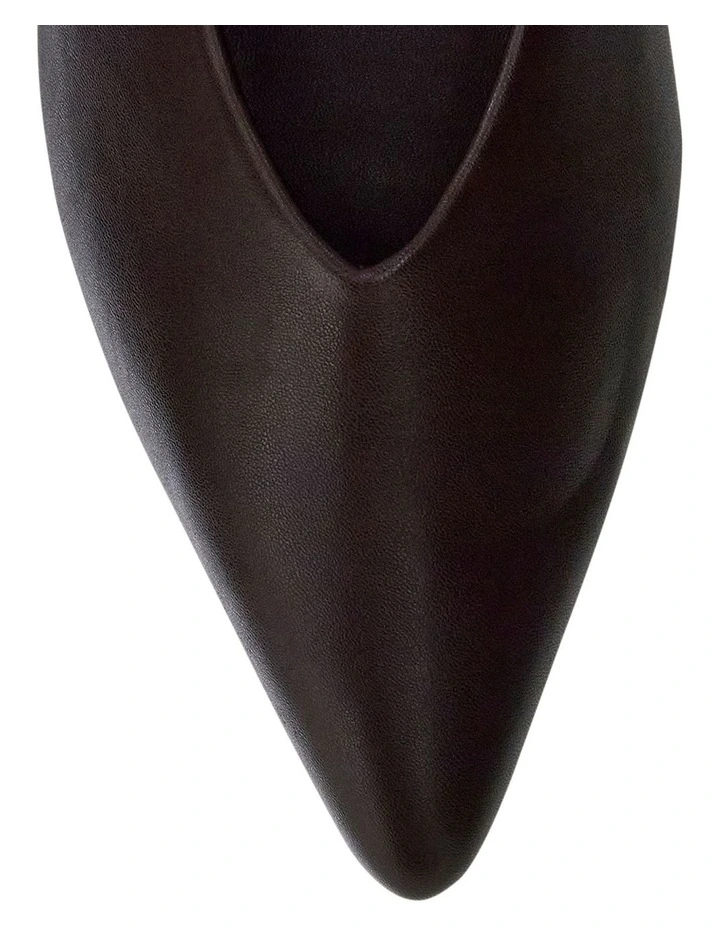 Harold Heeled Shoes in Chocolate image 4