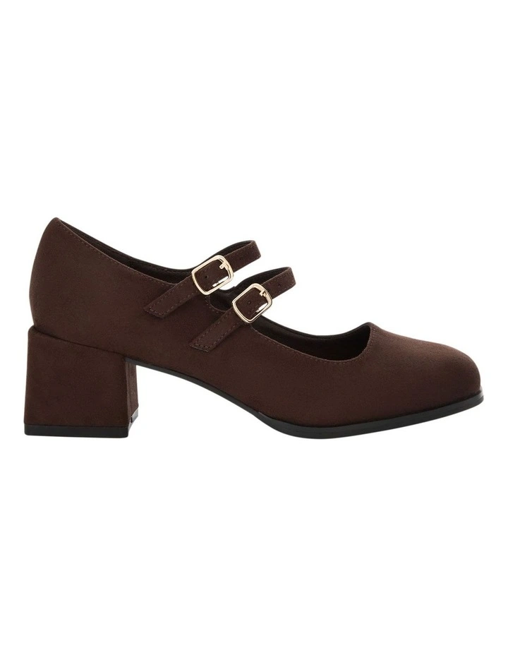 Metro Heeled Shoes in Chocolate Micro image 1