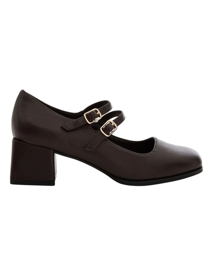 Metro Heeled Shoes in Chocolate image 1