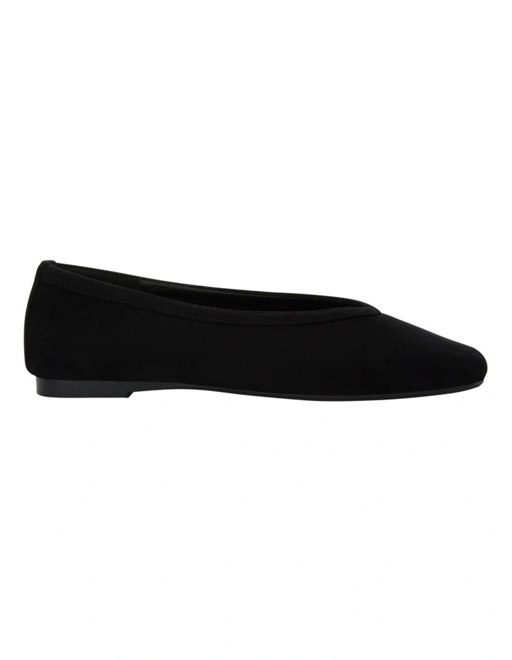 Emily Ballet Flats in Black Micro image 1