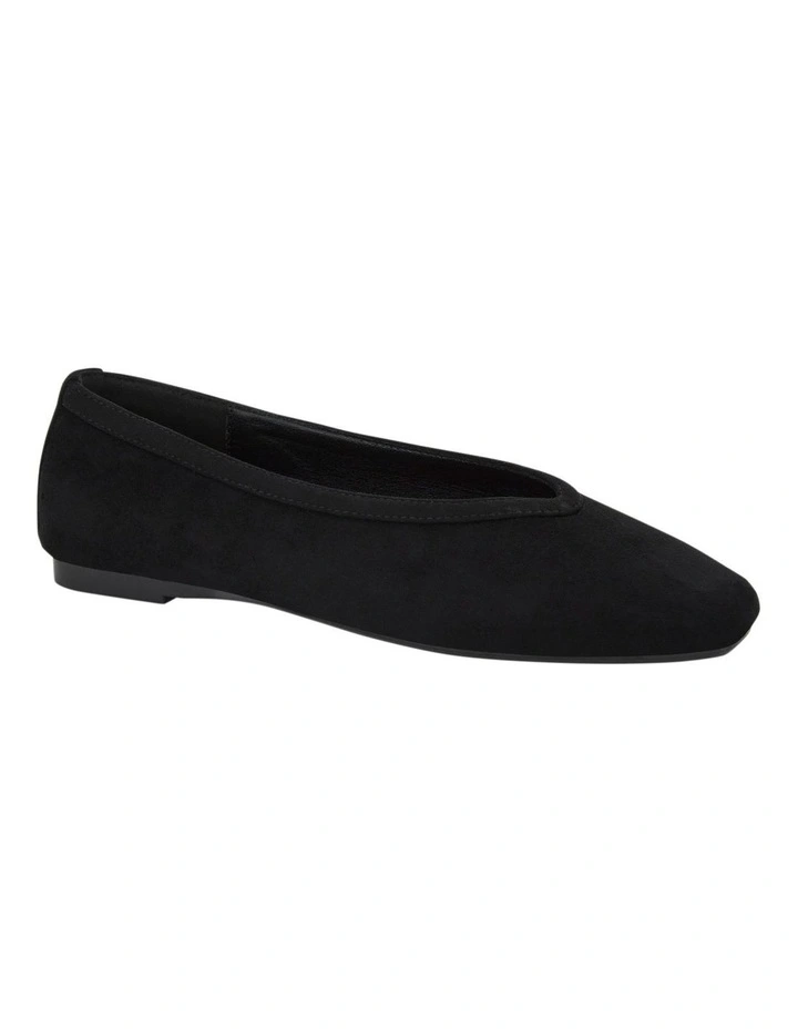 Emily Ballet Flats in Black Micro image 2