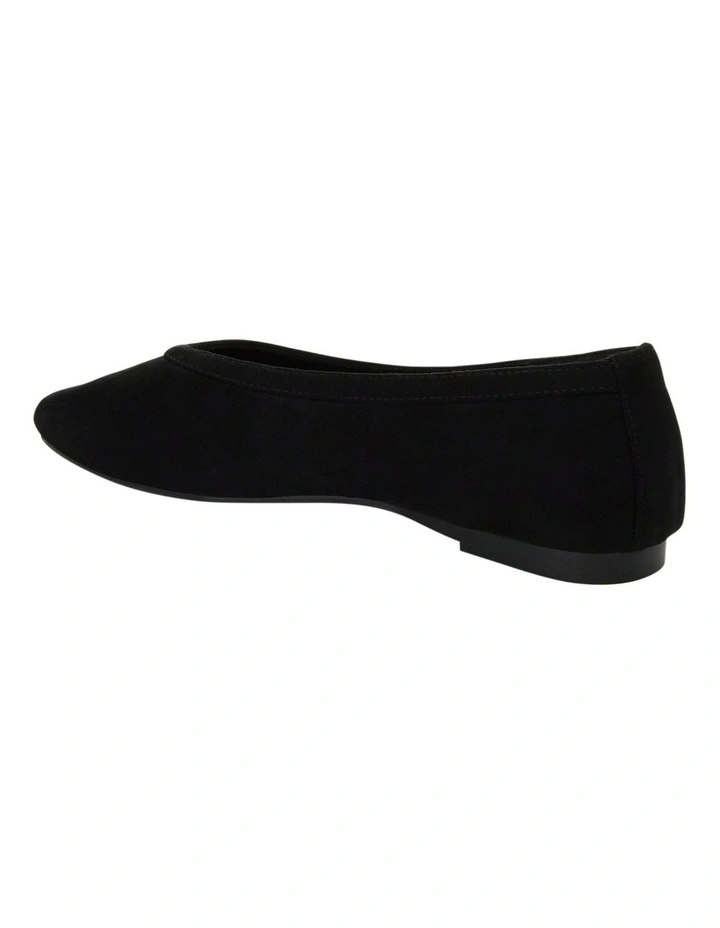 Emily Ballet Flats in Black Micro image 3