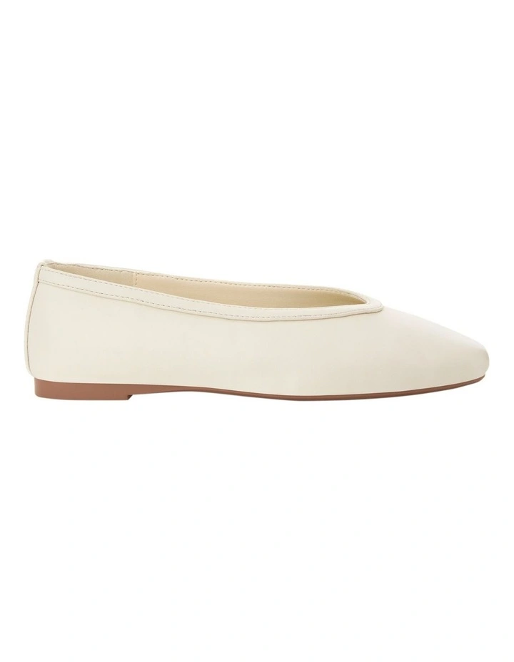 Emily Ballet Flats in Ivory image 1