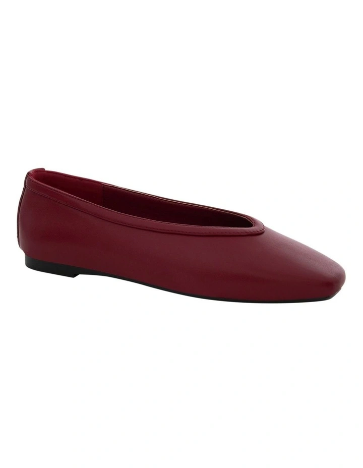 Emily Ballet Flats in Red image 2