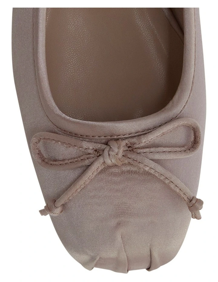 June Heeled Shoes In Blush Satin image 4