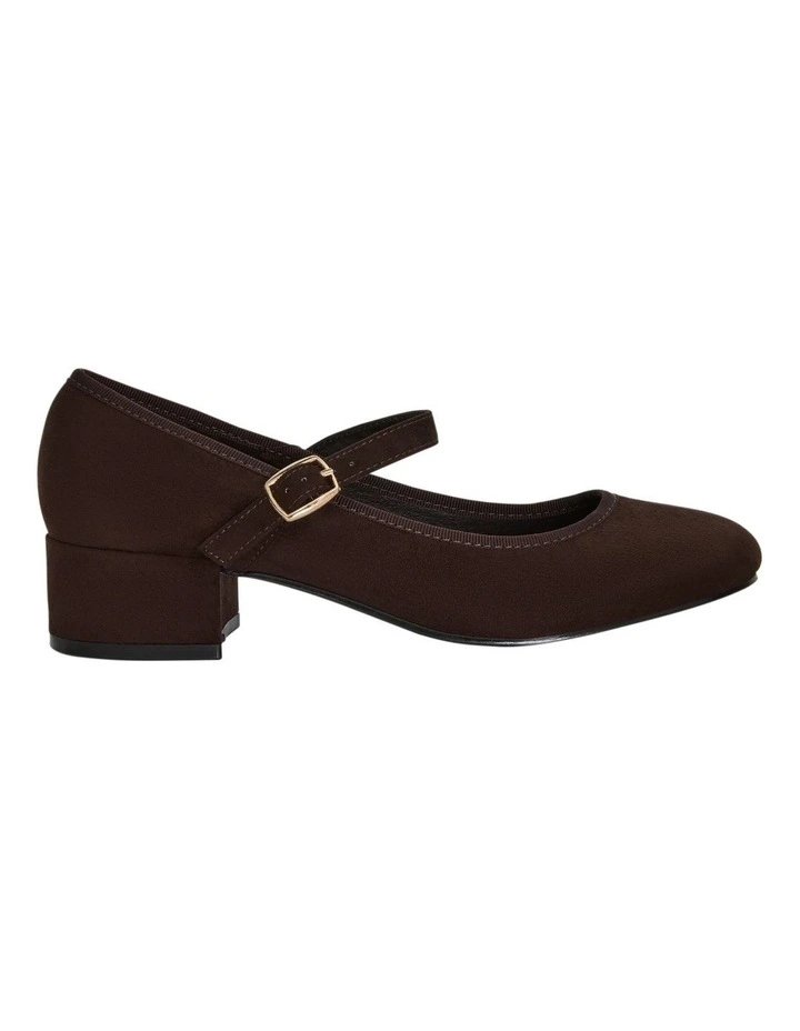 Juliet Heeled Shoes in Chocolate Micro image 1