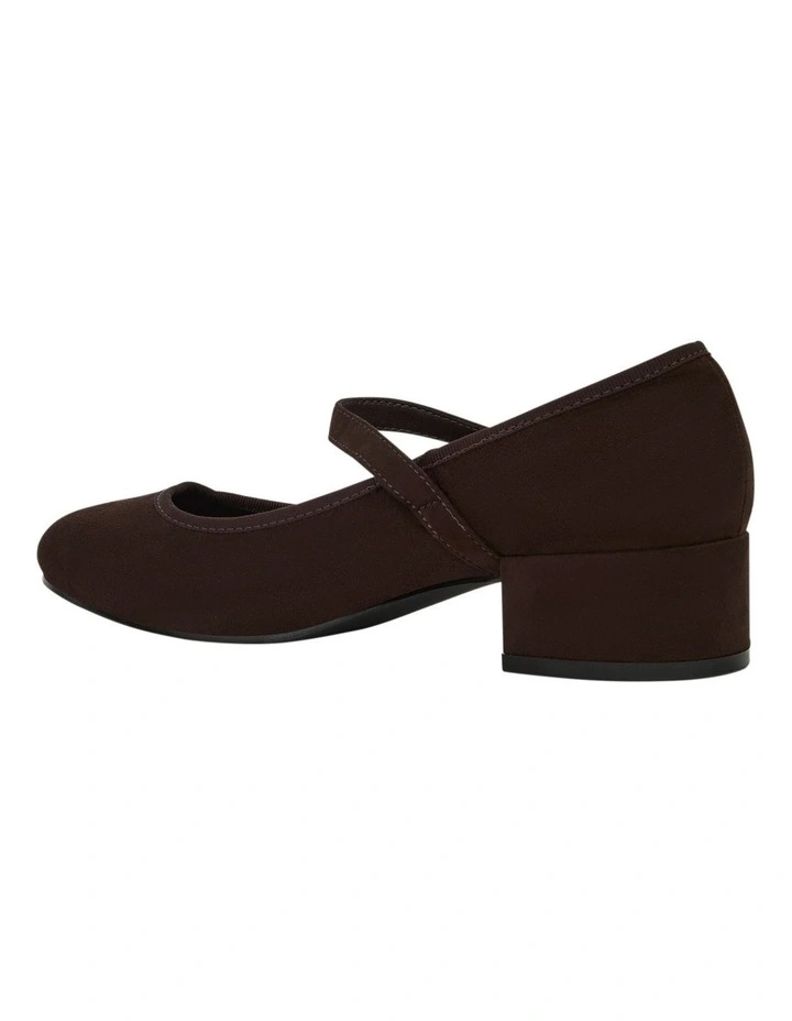 Juliet Heeled Shoes in Chocolate Micro image 3
