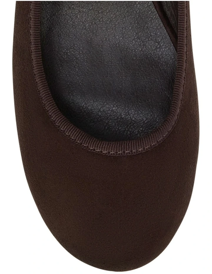 Juliet Heeled Shoes in Chocolate Micro image 4