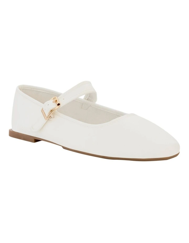 Romy Ballet Flats in White image 2