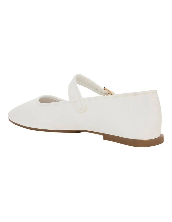 Romy Ballet Flats in White image 3