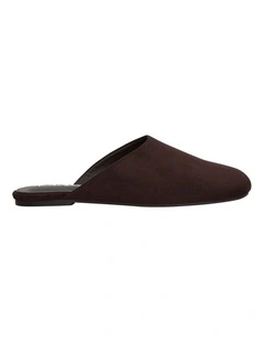Brenda Mules in Chocolate Micro