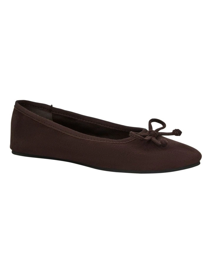 Samantha Ballet Flat in Chocolate Micro image 2