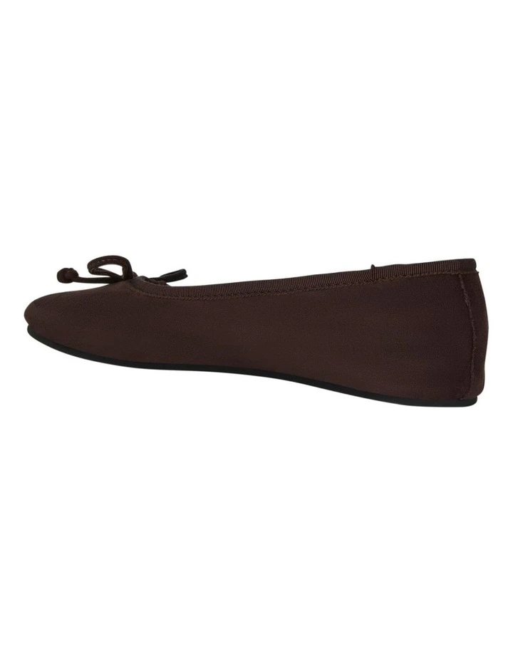Samantha Ballet Flat in Chocolate Micro image 3