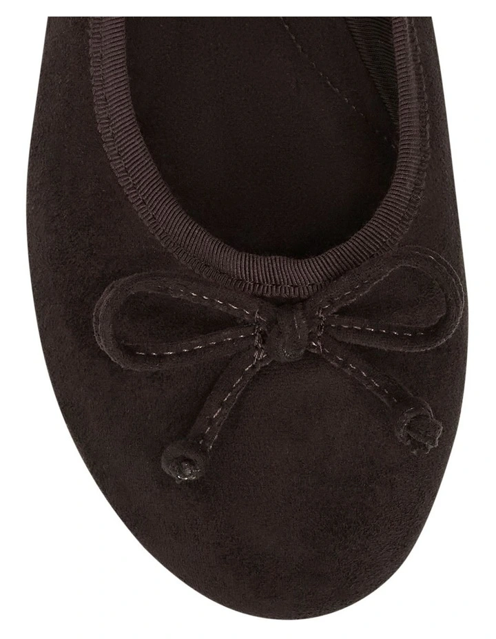Samantha Ballet Flat in Chocolate Micro image 4