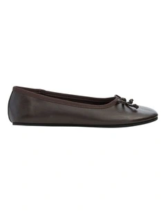 Samantha Ballet Flat in Chocolate