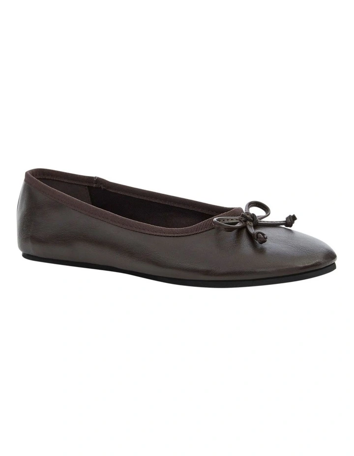 Samantha Ballet Flat in Chocolate image 2