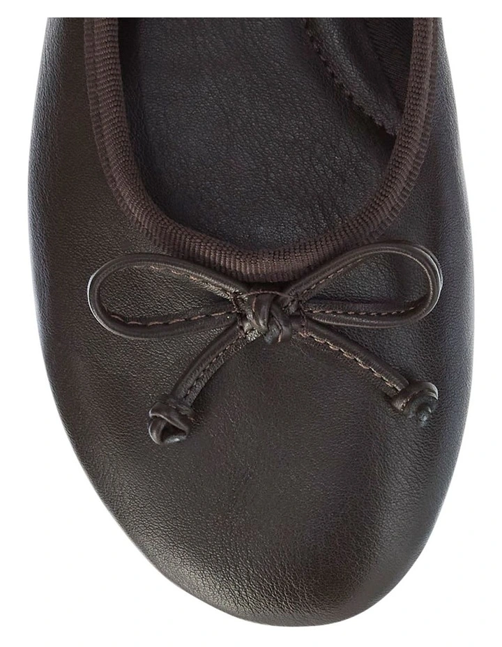 Samantha Ballet Flat in Chocolate image 4
