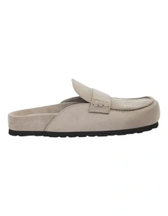 Alaska Mule in Taupe Micro