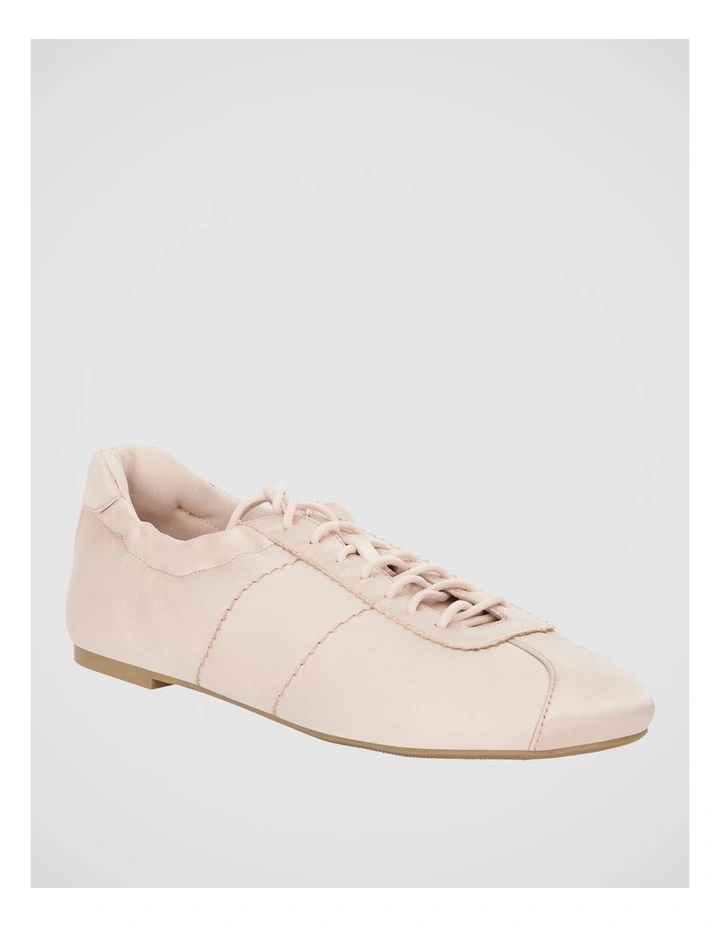 Delphine Ballet Flat in Blush Satin image 2