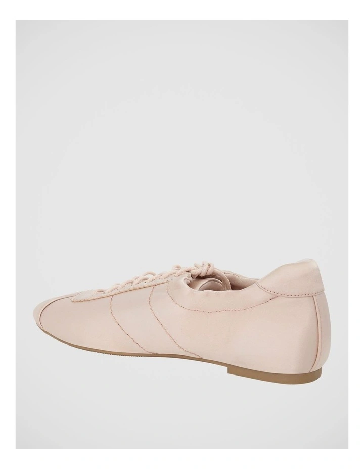 Delphine Ballet Flat in Blush Satin image 3
