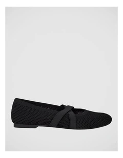 Danny Ballet Flats in Black Knit