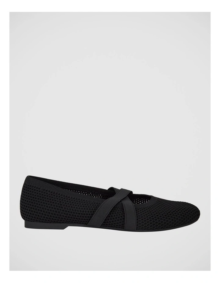 Danny Ballet Flats in Black Knit image 1