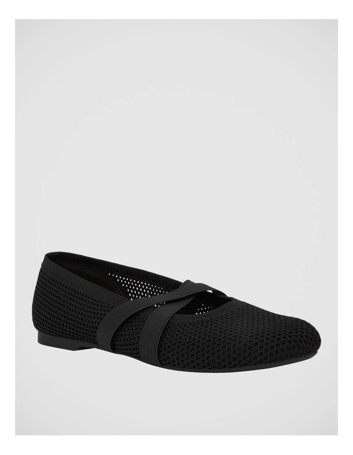 Danny Ballet Flats in Black Knit image 2