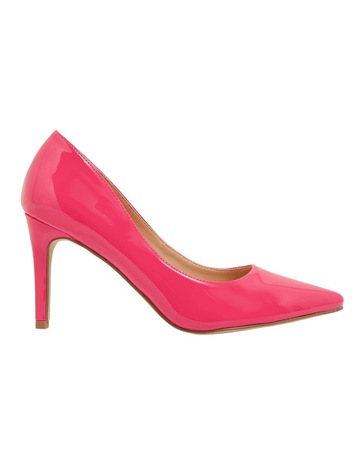 Ravella Wild Pink Patent Heeled Shoes 