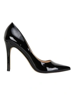 Harbour Heeled Shoes in Black Patent