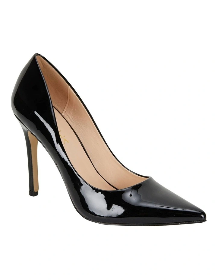 Harbour Heeled Shoes in Black Patent image 2