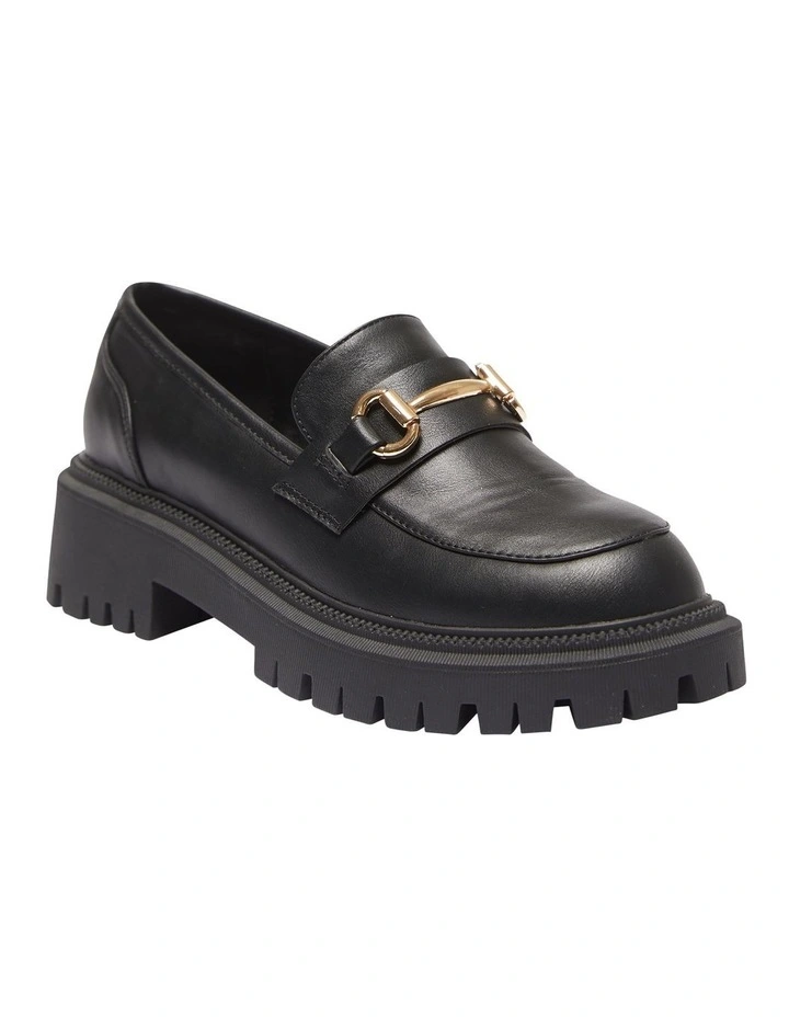 Samuel Flat Shoes in Black Smooth image 3