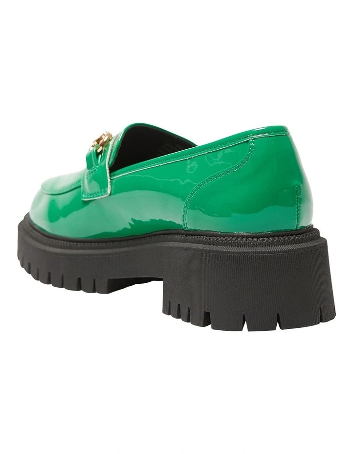 Samuel Flat Shoes In Green Patent image 6