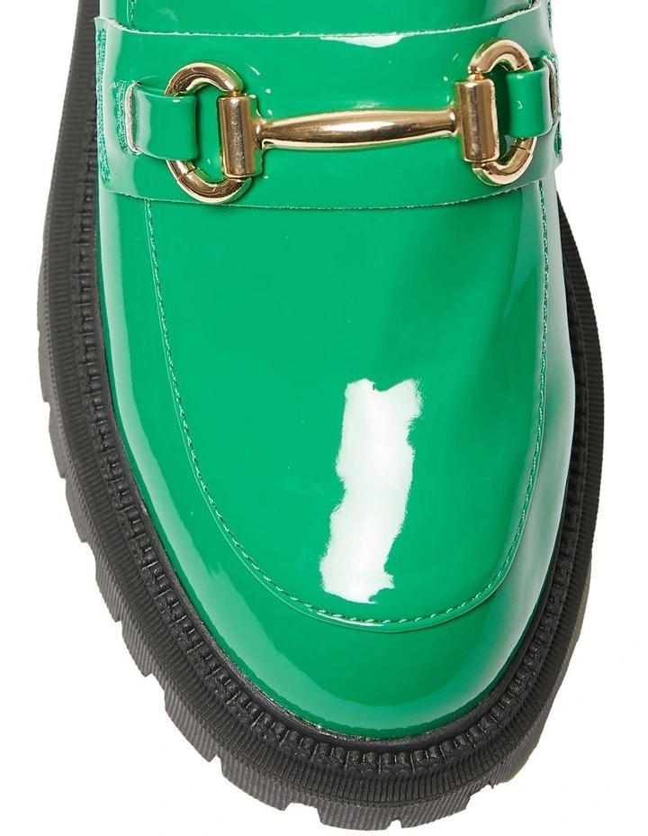 Samuel Flat Shoes In Green Patent image 7