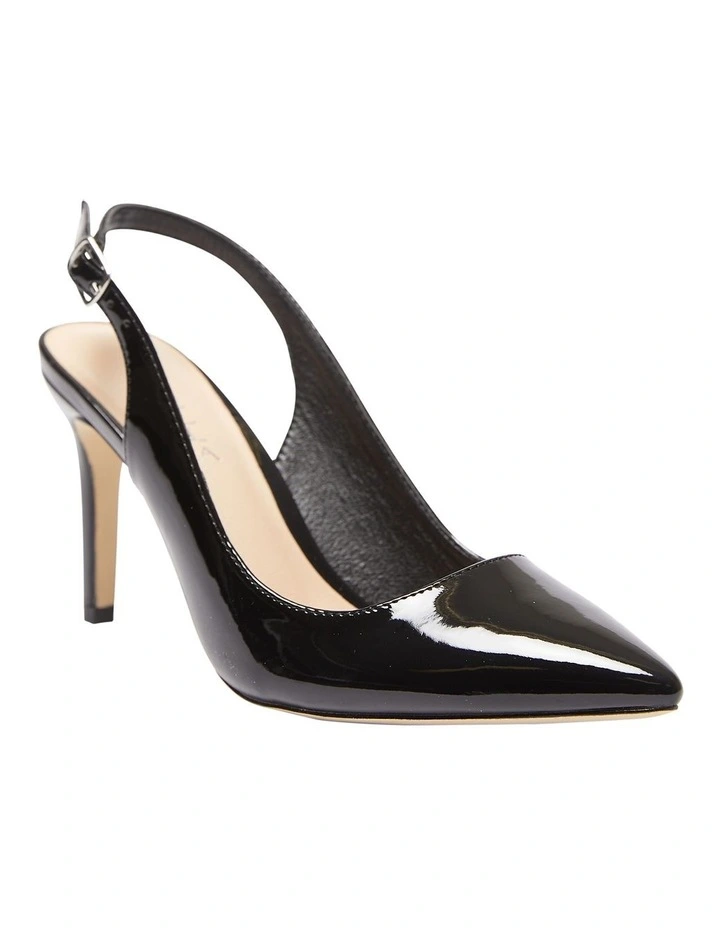 Whiz Heeled Shoes In Black Patent image 5