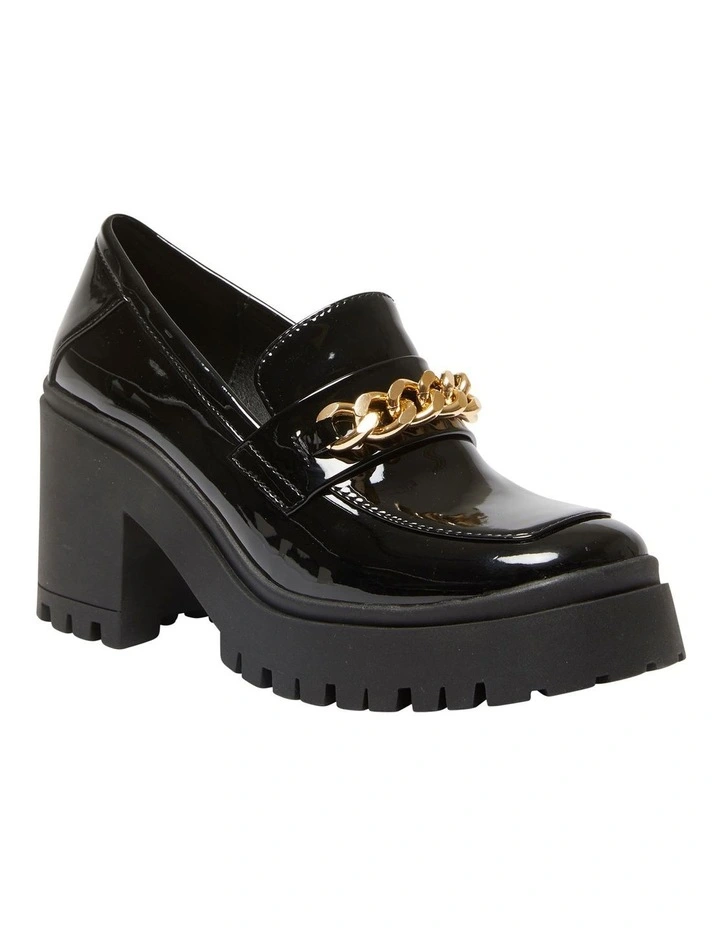 Jayla Loafers in Black Patent image 2
