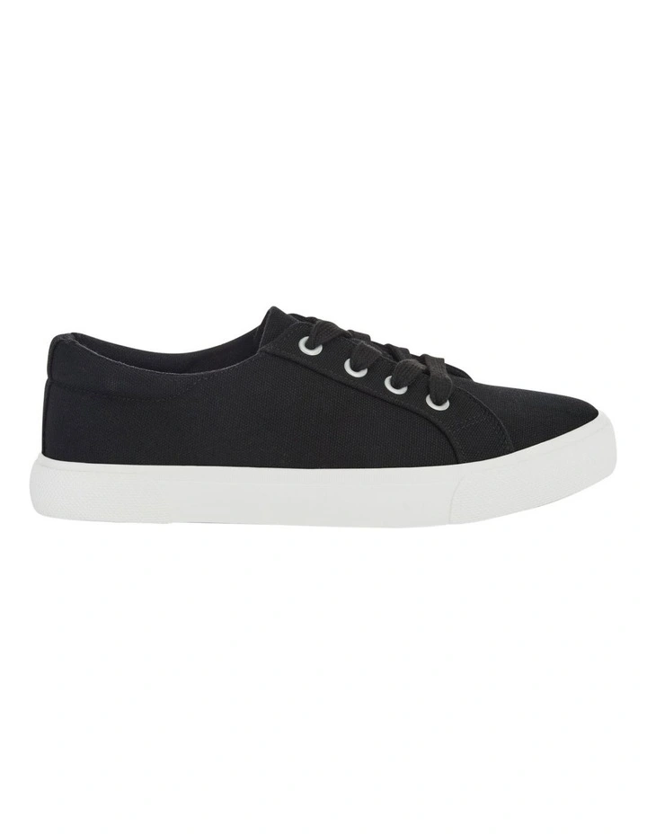 Rebound Sneakers in Black Canvas image 1