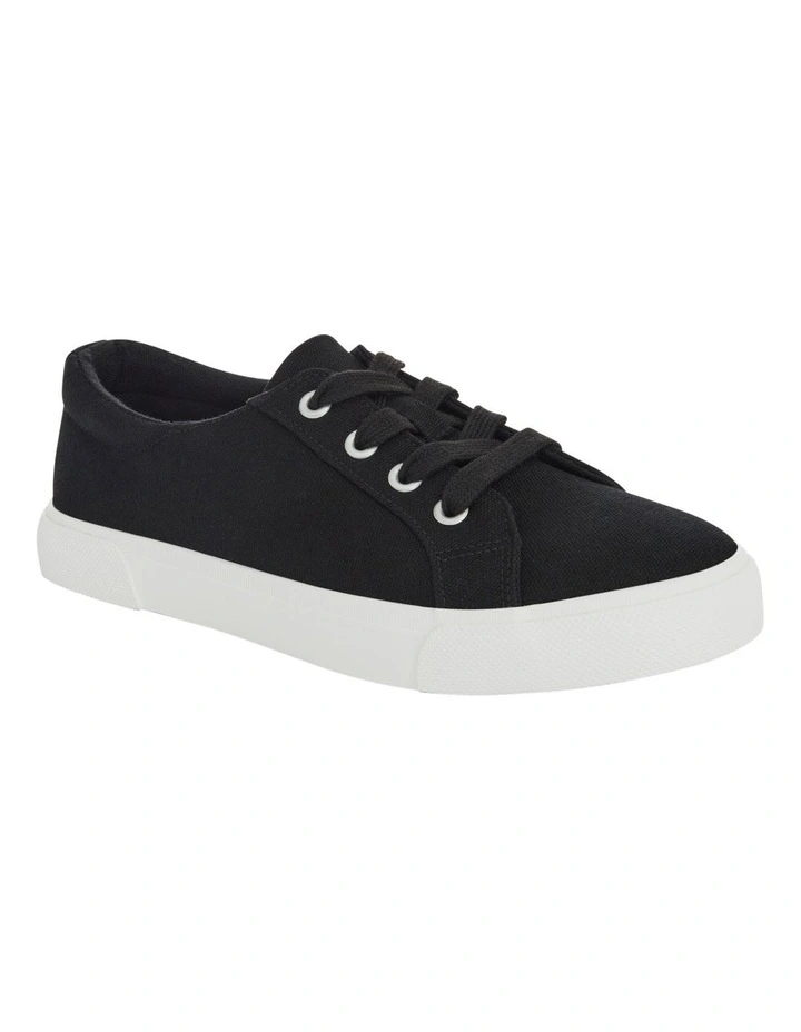 Rebound Sneakers in Black Canvas image 2