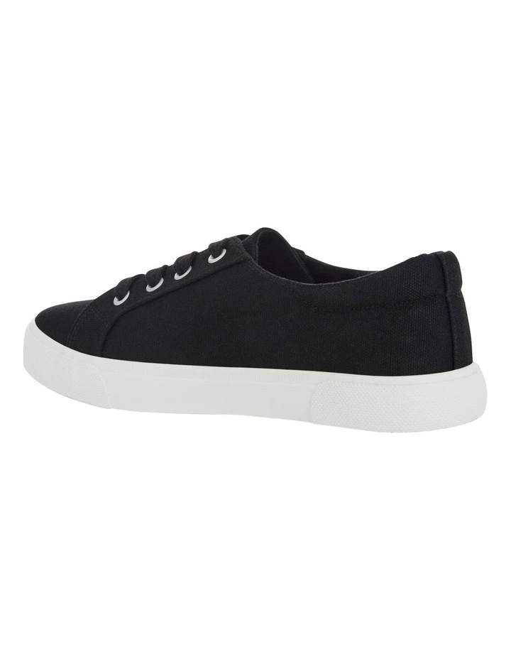 Rebound Sneakers in Black Canvas image 3