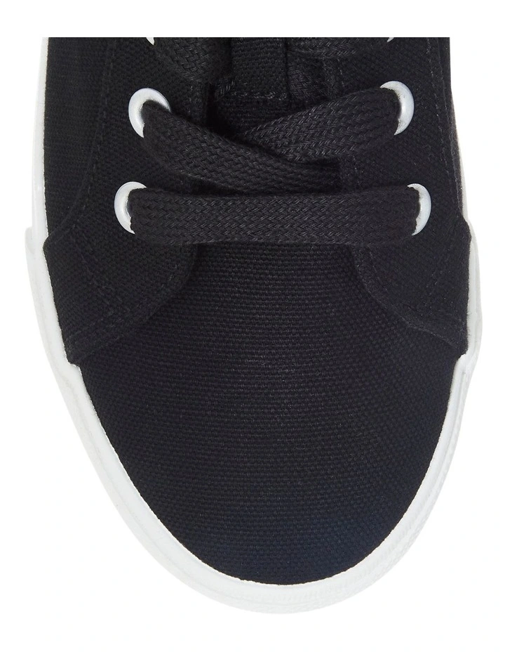Rebound Sneakers in Black Canvas image 4