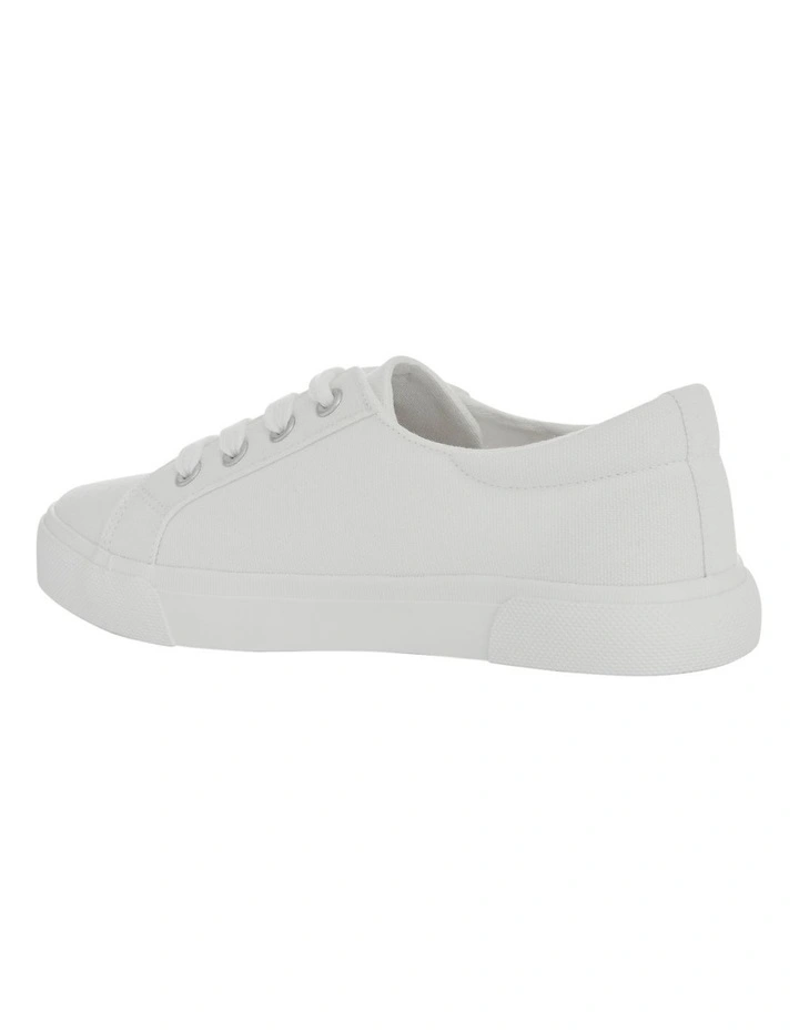Rebound Sneakers in White Canvas image 4