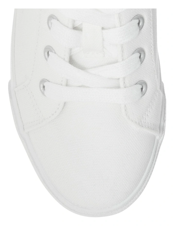 Rebound Sneakers in White Canvas image 5
