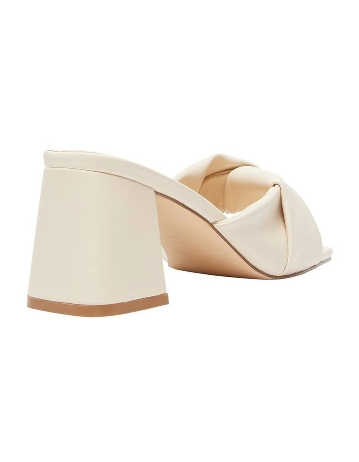 Skye Heel Sandals in Bone Smooth image 4