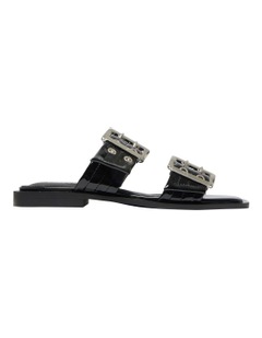 Ravella Fonda Sandals in Black Patent