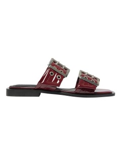 Ravella Fonda Sandals in Cherry Patent
