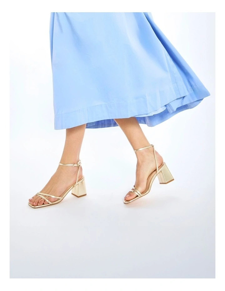 Shay Sandals in Gold Metallic image 2